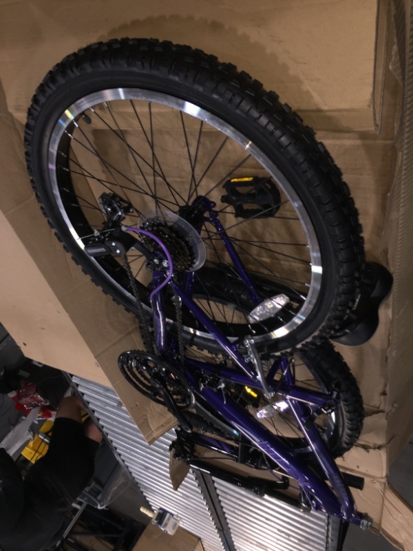 Photo 1 of *Loose hardware, may be incomplete*
Huffy Girls' Extent 24 in 18-Speed Mountain Bike Midnight Purple - Girls Bikes at Academy Sports
