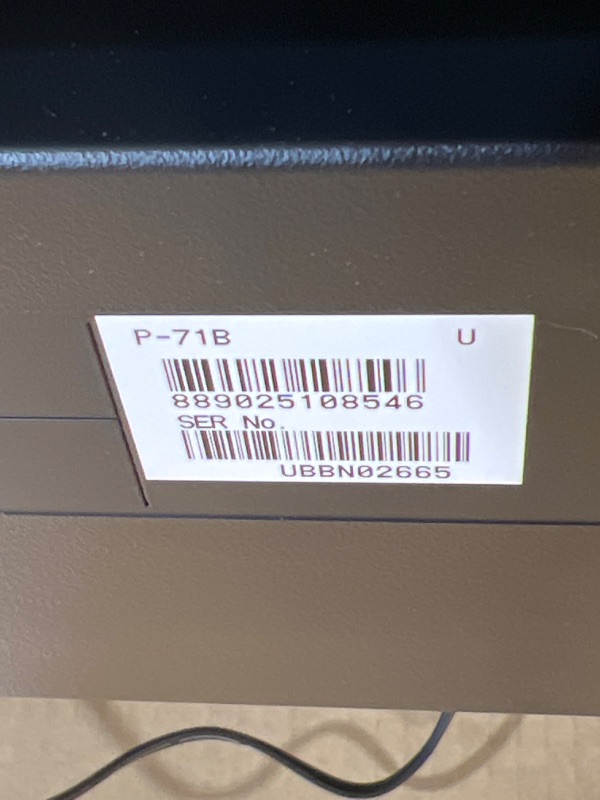 Photo 1 of Yamaha P71 88-Key Weighted Action Digital Piano with Sustain Pedal and Power Supply