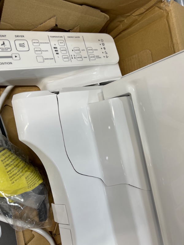 Photo 4 of ***PARTS ONLY***TOTO SW3074#01 WASHLET C2 Electronic Bidet Toilet Seat with PREMIST and EWATER+ Wand Cleaning, Elongated, Cotton White