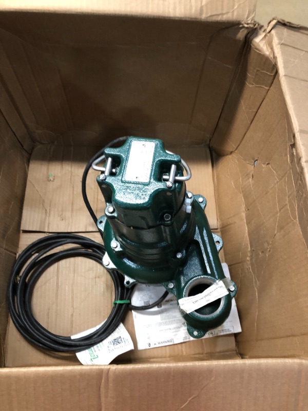 Photo 2 of Zoeller 267-0002 Non-Automatic Waste-Mate 1/2 HP Sewage Pump