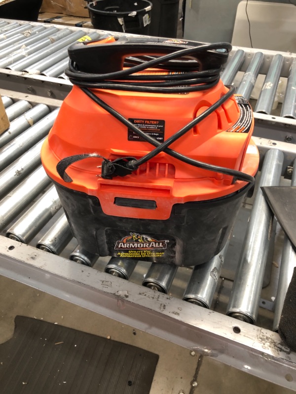 Photo 2 of 2.5 Gallon 2 Peak HP Wet/Dry Utility Shop Vacuum, Orange