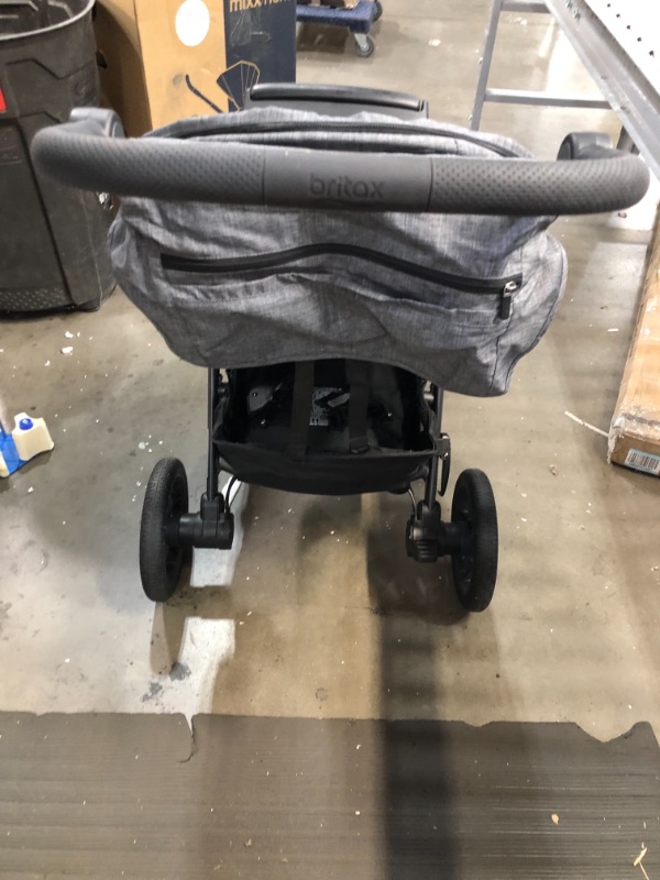 Photo 3 of Britax B-Free Stroller | All Terrain Tires + Adjustable Handlebar + Extra Storage with Front Access + One Hand, Easy Fold, Vibe