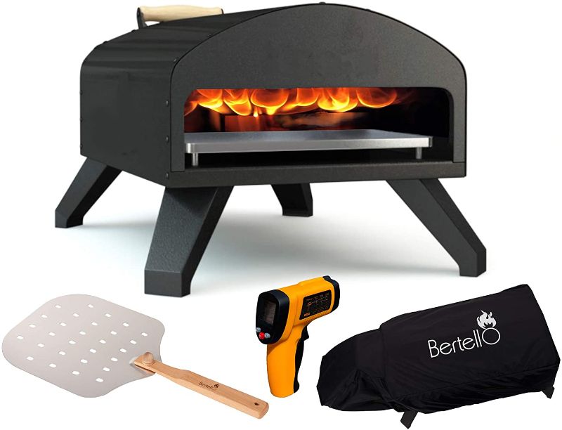 Photo 1 of Bertello Outdoor Pizza Oven + Pizza Peel + Weatherproof Cover + Therm - Combo
