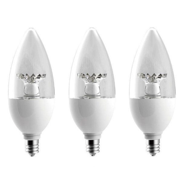 Photo 1 of 40-Watt Equivalent B11 Dimmable CEC LED Light Bulb Soft White (3-Pack) 10 PACKS.
