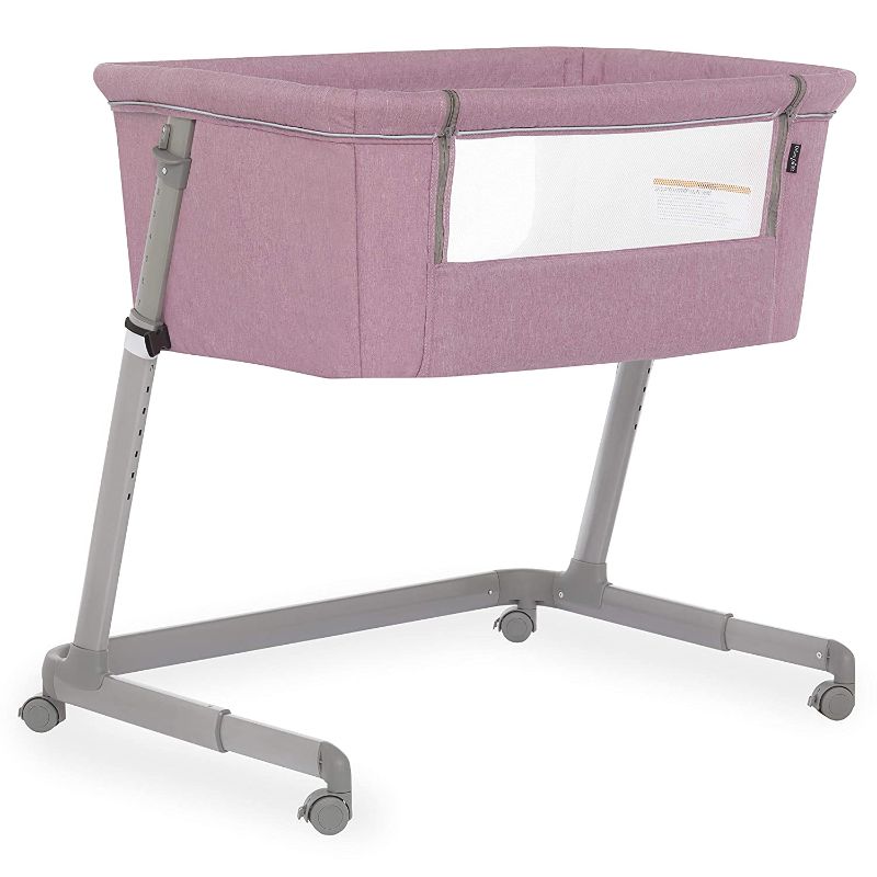 Photo 1 of Dream On Me Seashell Bassinet & Bedside Sleeper in Rose
