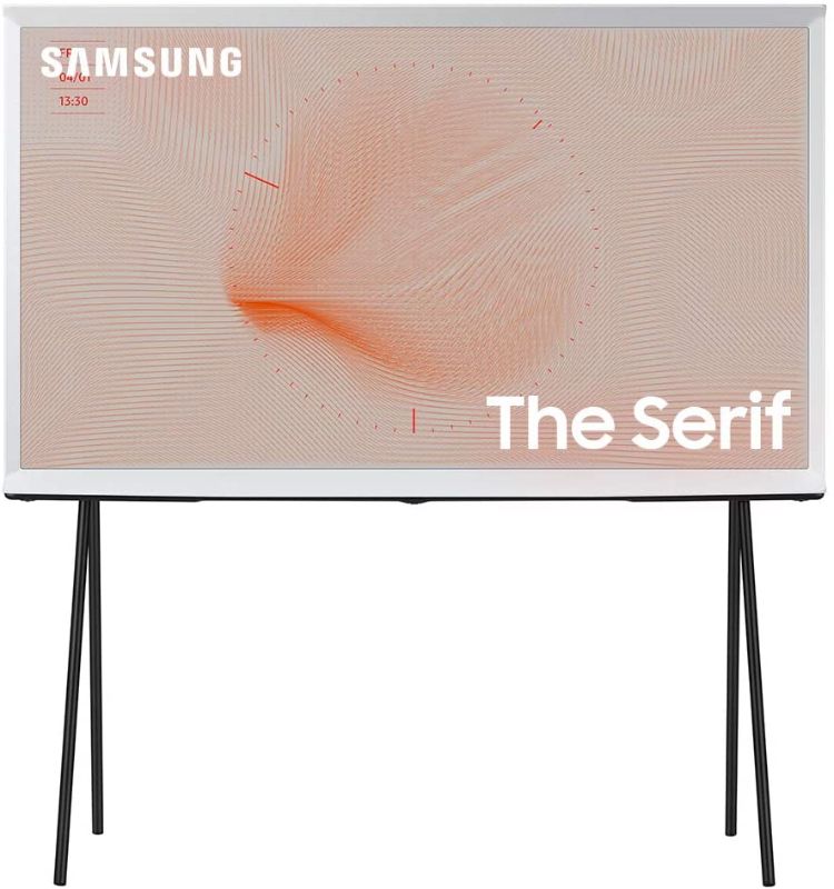 Photo 1 of SAMSUNG 55-inch Class SERIF QLED Serif Series - 4K UHD Quantum HDR 4X Smart TV with Alexa Built-in (QN55LS01TAFXZA, 2020 Model)
