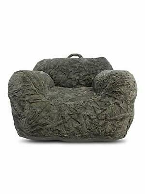 Photo 1 of heritage kids plush chair, grey 28inches