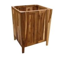 Photo 1 of DecoTeak Significado 24" Free Standing Solid Teak Wood Vanity Cabinet Only
