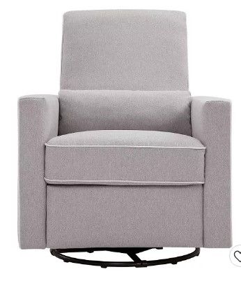 Photo 1 of Da Vinci Piper All-Purpose Upholstered Recliner Glider, Grey/Cream