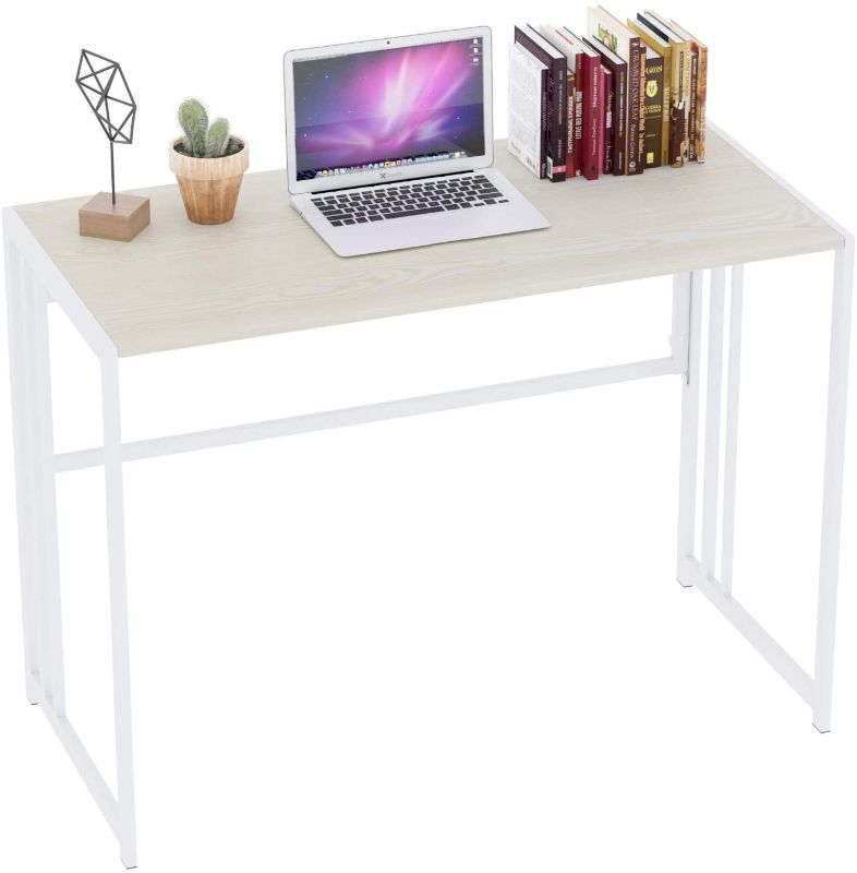 Photo 1 of SIMILAR TO STOCK PHOTO*
Folding Desk 32'' Computer Desk for Home Office, No Assembly Office Desk Foldable Simple Study Writing Desk Table for Small Spaces(Beige, White)
