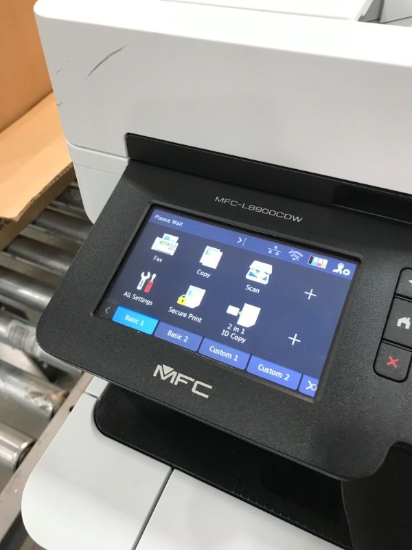 Photo 1 of *USED*DAMAGED*PARTS ONLY
Brother Color Laser Printer, Multifunction Printer, All-in-One Printer, MFC-L8610CDW, Wireless Networking, Automatic Duplex Printing, Mobile Printing and Scanning, Amazon Dash Replenishment Ready,  17.1" W x 20.7" D x 21.2" H
