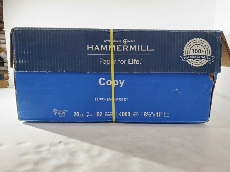 Photo 1 of Hammermill JAM Free 81/2" x 11" Copy Paper 4000 Sheets
