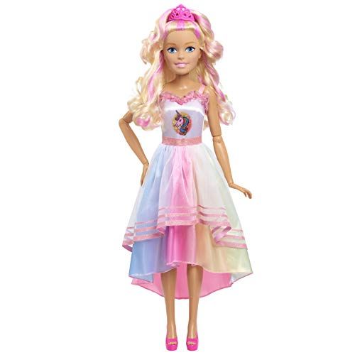 Photo 1 of Barbie 28-inch Best Fashion Friend Unicorn Party Doll, Blonde Hair, Amazon Exclusive, by Just Play
