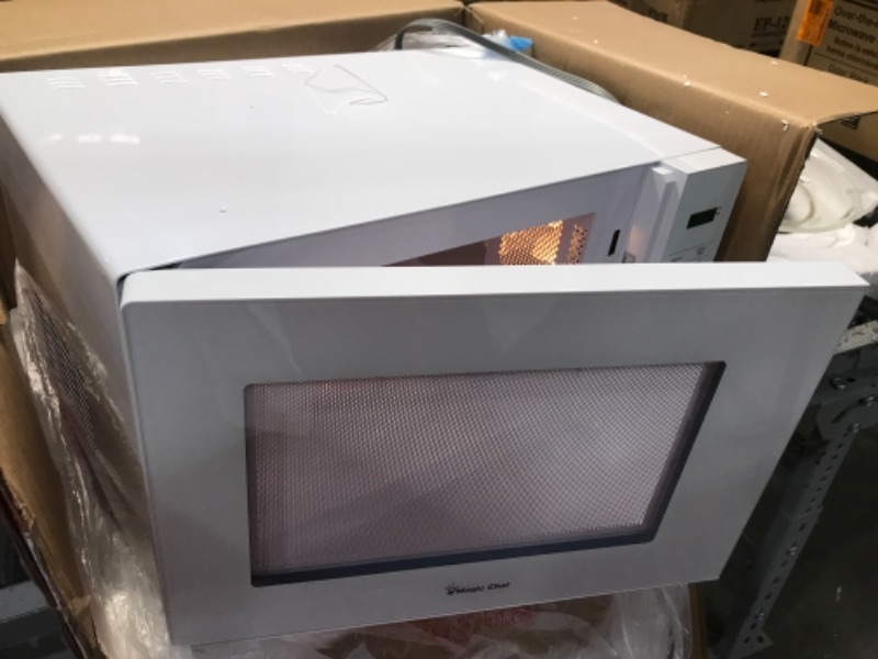 Photo 3 of 1.1 cu. ft. Countertop Microwave in White