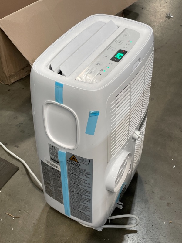 Photo 5 of LG 7,000 BTU (DOE) / 10,000 BTU (ASHRAE) Portable Air Conditioner, Cools 300 Sq.Ft. (12' x 25' room size), Quiet Operation, LCD Remote, Window Installation Kit Included, 115V
 13.27 x 17.32 x 27.36 inches
