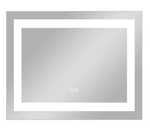 Photo 1 of 28 in. x 20 in. Modern Rectangular Frameless LED Light Bathroom Vanity Mirror Wall-Mounted Product Depth (in.)
1.6 in
Product Height (in.)
28 in
Product Width (in.)
20 in
Thickness (In.)
1.6 in
