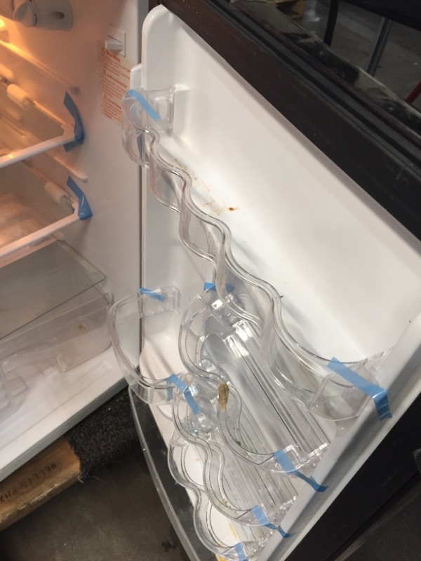 Photo 1 of **parts only*** 4.5 cu. ft. 2 Door Mini Fridge in Stainless Look with Freezer
