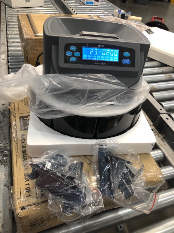 Photo 3 of Nadex S540 Pro | Coin Counter, Sorter, and Wrapper | Sorts up to 300 Coins Per Minute | Comes with 48 Preformed Wrappers
