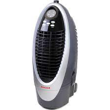 Photo 1 of Honeywell Fan & Humidifier with Detachable Tank, Carbon Dust Filter & Remote Control, CS10XE Indoor Portable Evaporative Cooler, 300 CFM, Silver/Gray
