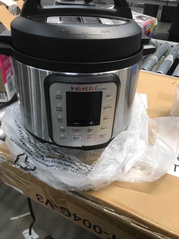 Photo 2 of *** NON FUNCTIOONAL*** PARTS ONLY
Instant Pot Duo Nova 7-in-1 Electric Pressure Cooker, Slow Cooker, Rice Cooker, Steamer, Saute, Yogurt Maker, 3 Quart, 14 One-Touch Programs, Best For Beginners
