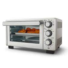 Photo 1 of Oster Compact Countertop Oven With Air Fryer, Stainless Steel
