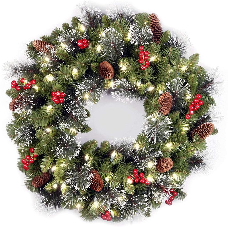 Photo 1 of ***STOCK PHOTO FOR REFERENCE ONLY***
12IN BATTERY OPERATED LIGHT UP CHRISTMAS WREATH 