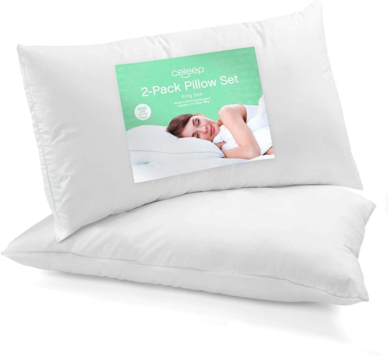 Photo 1 of *NOT EXACT stock picture, use for reference* 
QUEEN SIZE PILLOWS (2)