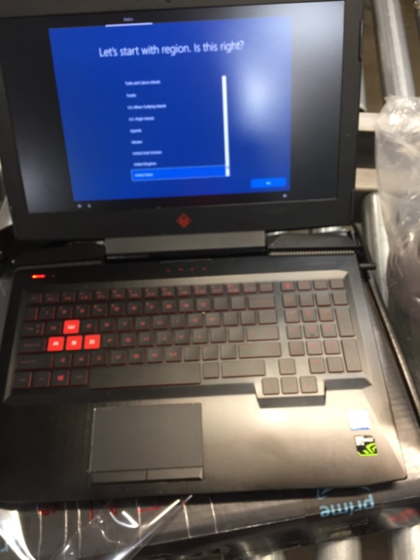 Photo 3 of OMEN 15 Gaming Laptop, NVIDIA GeForce RTX 2070 Max-Q, Intel Core i7-10750H, 16 GB DDR4 RAM, 512 GB PCIe NVMe SSD, 15.6" Full HD 144hz, Windows 10 Home, RGB Keyboard (15-dh1060nr, 2020 Model)
***MINOR COSMETIC DAMAGE SEE PHOTOS
