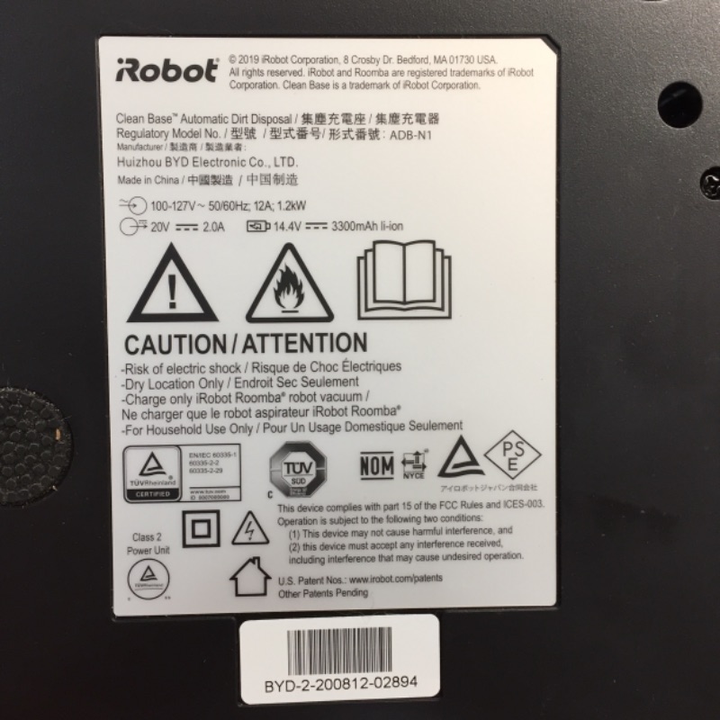 Photo 6 of ***PARTS ONLY*** iRobot Roomba s9+ (9550) Robot Vacuum with Automatic Dirt Disposal-Empties Itself for up to 60 Days, Wi-Fi Connected, Smart Mapping, Powerful Suction, Corners & Edges, Ideal for Pet Hair, Black
***USED **MINOR COSMETIC DAMAGE/ SCRATCHES**