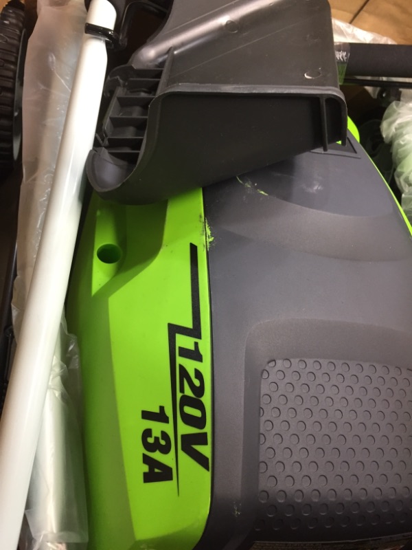 Photo 1 of Greenworks 25112 21" 3-in-1 Corded Mower
**MINOR COSMETIC DAMAGE***