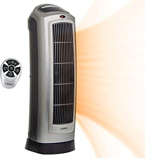 Photo 1 of Lasko 755320 Ceramic Space Tower Heater, 8.5?L x 7.25?W x 23?H, Silver
