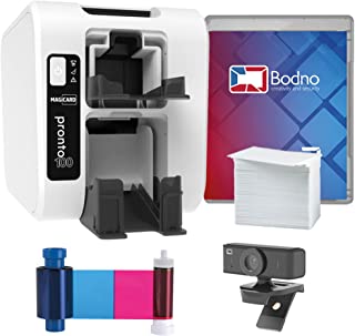 Photo 1 of Magicard Pronto 100 ID Card Printer & Complete Supplies Package with Bodno ID Software and Camera - Bronze Edition
*** previously opened***