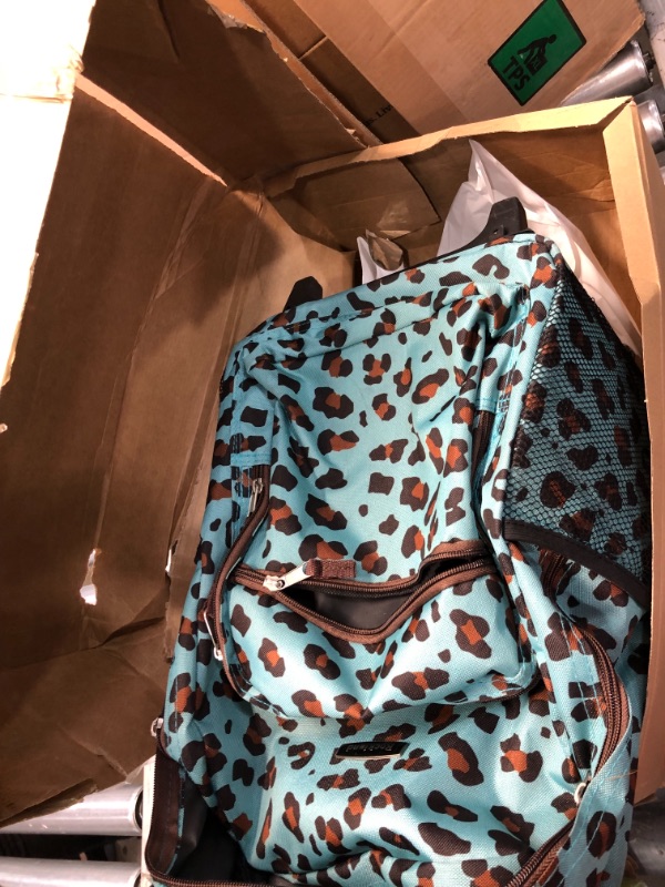 Photo 3 of Roadster 17 in. Rolling Backpack, Blue leopard
***MINOR DAMAGE***