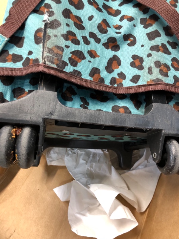 Photo 2 of Roadster 17 in. Rolling Backpack, Blue leopard
***MINOR DAMAGE***