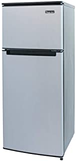 Photo 1 of Magic Chef HMDR450SE Double Door Mini Refrigerator Stainless Look 4.5 cu. ft.

