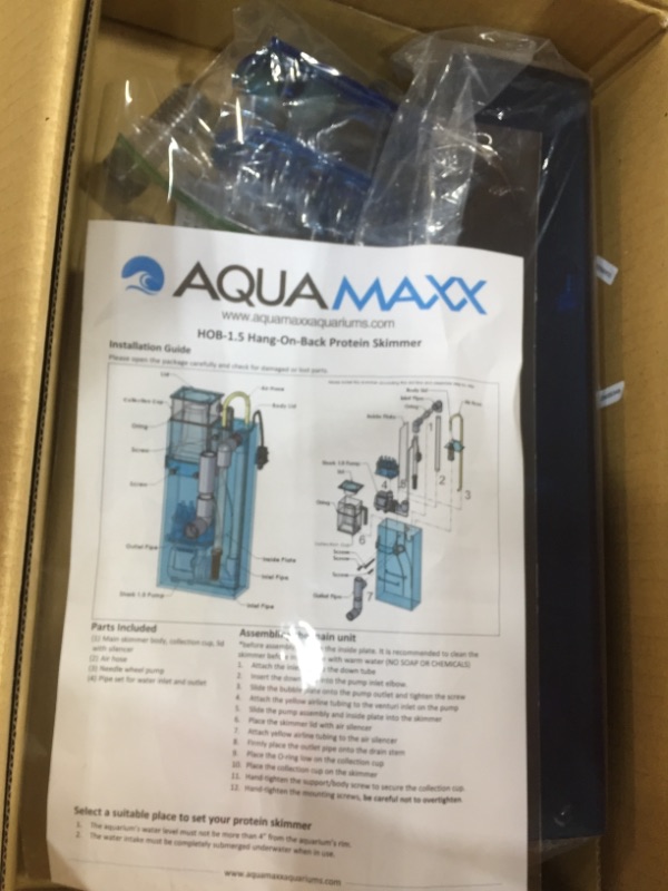 Photo 3 of AquaMaxx HOB-1.5 Hang-On-Back Protein Skimmer