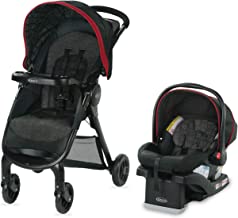 Photo 1 of graco snugride 30lx travel system black and red white 
