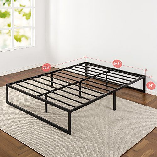 Photo 1 of *PARTS ONLY ITEM* Abel 14 Inch Metal Platform Bed Frame / Mattress Foundation / No Box Spring Needed / Steel Slat Support / Easy Quick Lock Assembly, Queen