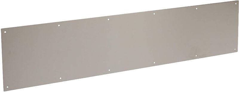 Photo 1 of Schlage 8 in. x 34 in. Satin Stainless-Steel Commercial Kick Plate