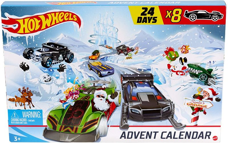 Photo 1 of Hot Wheels Advent Calendar 24 Day Holiday Surprises with Cars and Accessories Ages 3 and Older
