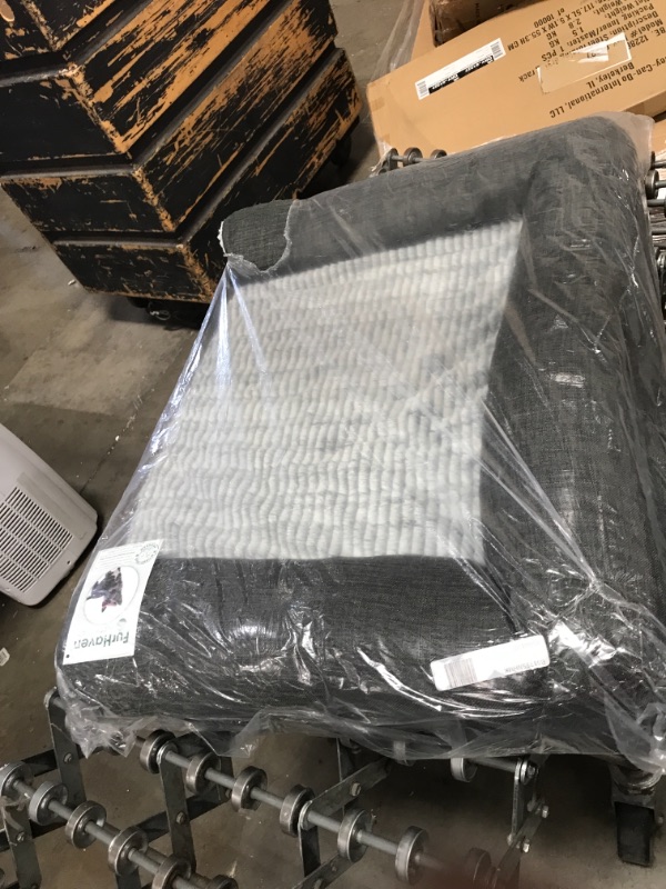 Photo 1 of Furhaven Orthopedic, Cooling Gel, and Memory Foam Pet Beds for Small, Medium, and Large Dogs and Cats - Luxe Perfect Comfort Sofa Dog Bed, Performance Linen Sofa Dog Bed, and More 36" X 27"
