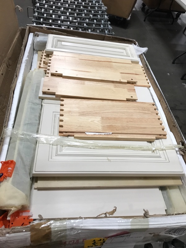 Photo 1 of ANTIQUE WHITE BASE DRAWER WITH 1 STANDARD DRAWER WITH 2 DEEP DRAWERS