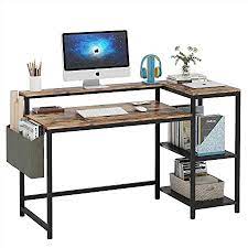 Photo 1 of  Computer Desk with Hutch and Storage Shelves, 