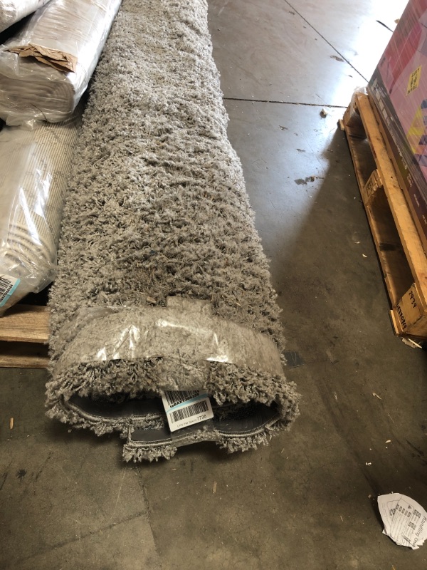 Photo 1 of Solid Shag Rug, Gray
9ft long