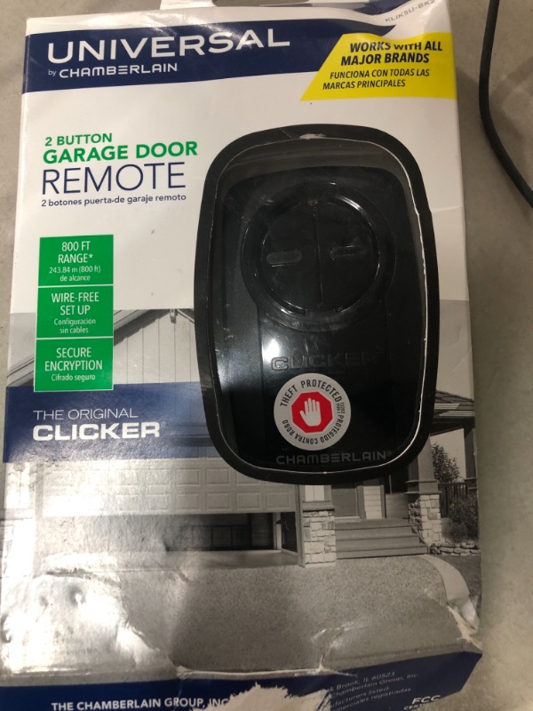 Photo 1 of Universal Clicker Black Garage Door Remote Control