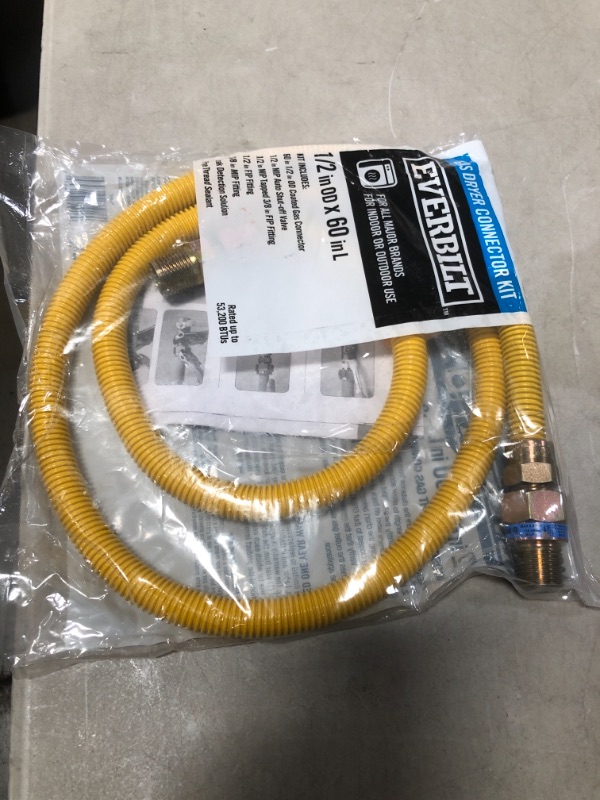 Photo 2 of 5 ft. Gas Dryer Connector Kit
