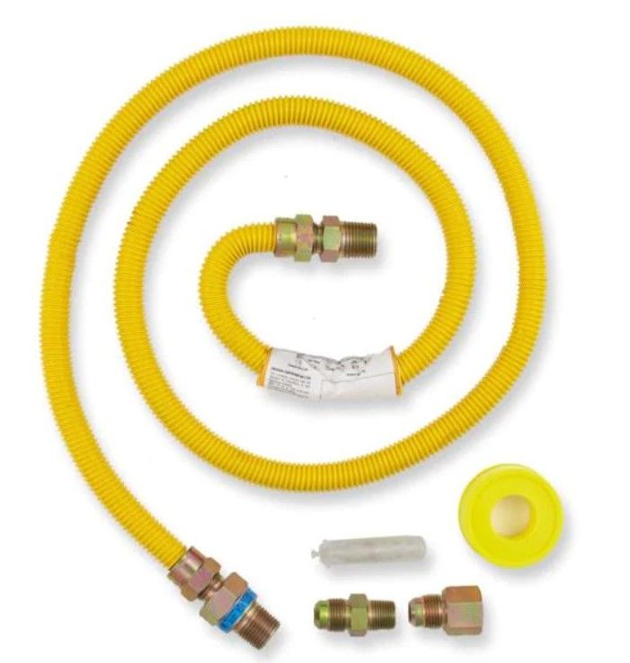 Photo 1 of 5 ft. Gas Dryer Connector Kit
