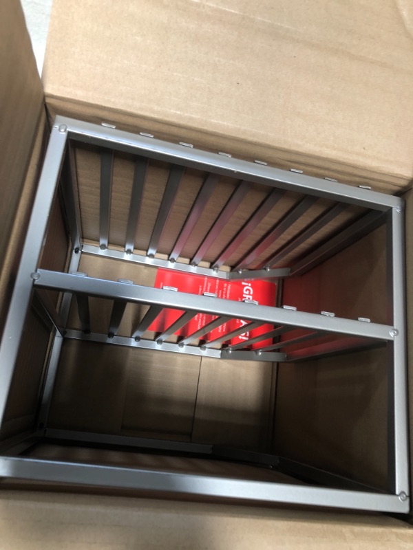 Photo 1 of 2-Tier Iron Corner Shelf Kitchen Cabinet Organizer