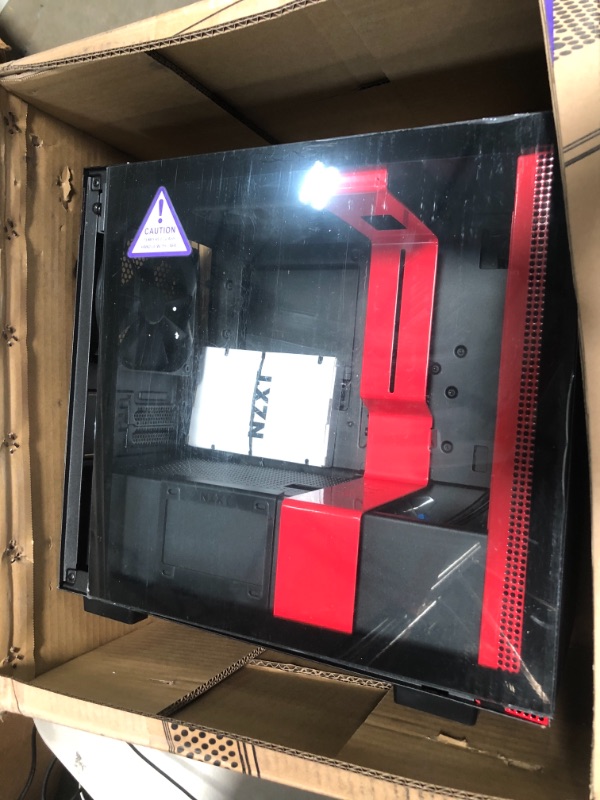 Photo 2 of NZXT CA-H210B-BR H210 Mini-ITX Case (Matte Black/Red)