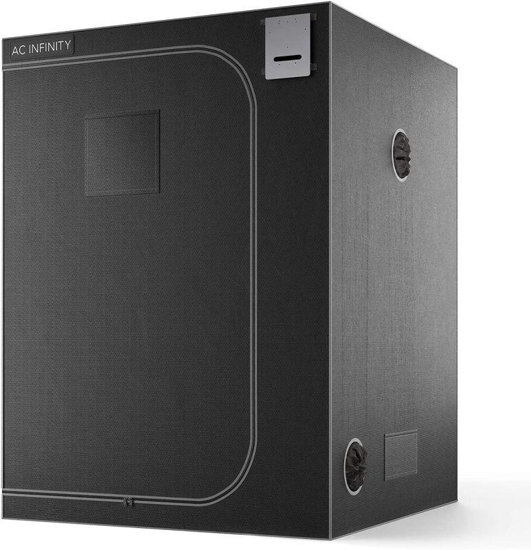 Photo 1 of AC Infinity CLOUDLAB 866 Advance Grow Tent, 5x5 with Thicker 1 in. Poles, Higher Density 2000D Diamond Mylar Canvas, Controller Mount for Hydroponics Indoor Growing, 60” x 60” x 80”
